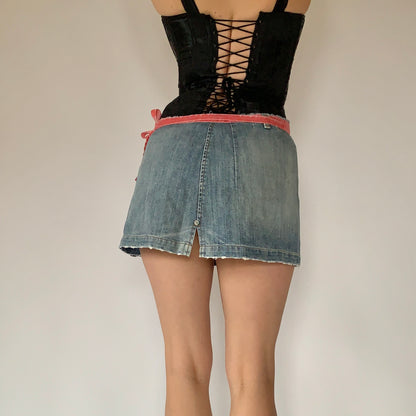 Y2K Denim Wrap Mini (S)