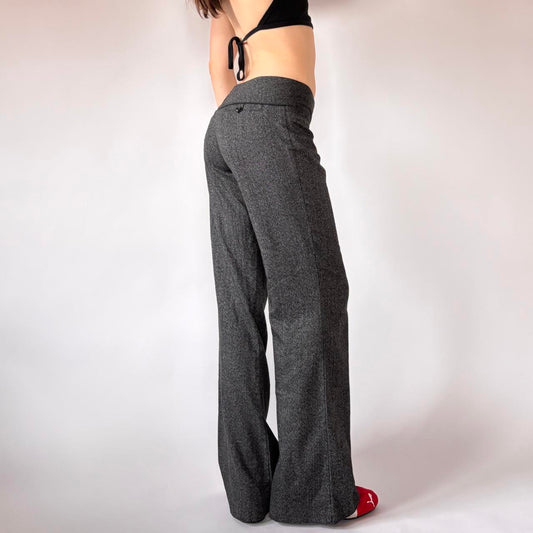 Y2K Gray Low Rise Flares (S)