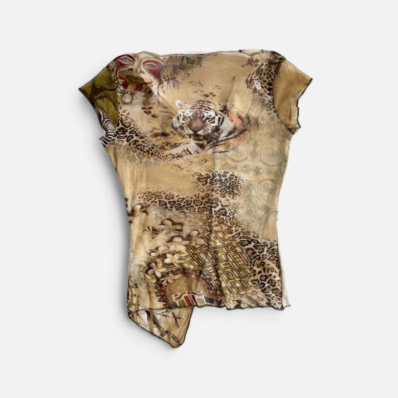 Italian Y2K Mesh Top (XS)