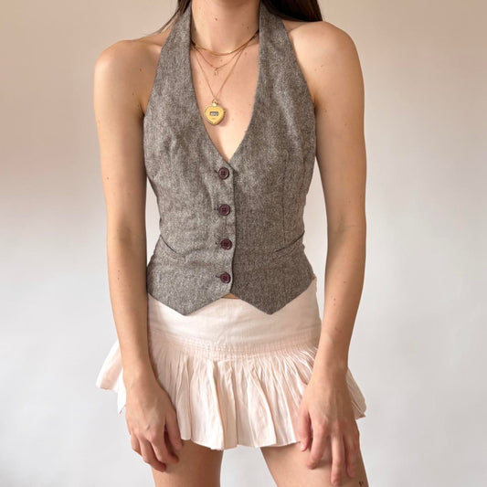Y2K Halter Vest (S/M)