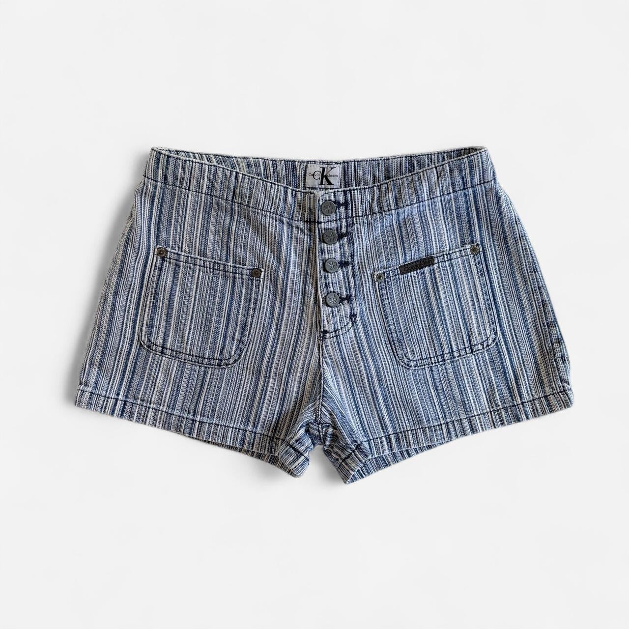 90s Calvin Klein Stripy Shorts (S)