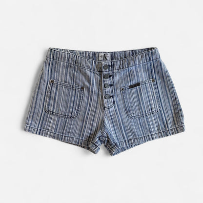 90s Calvin Klein Stripy Shorts (S)