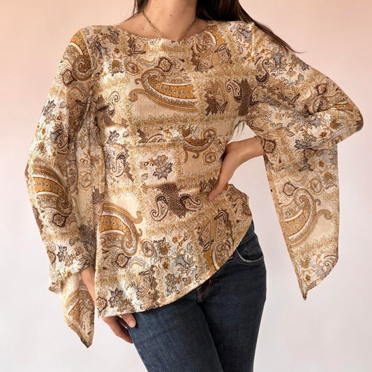Y2K Boho Whimsy Top (S/M)