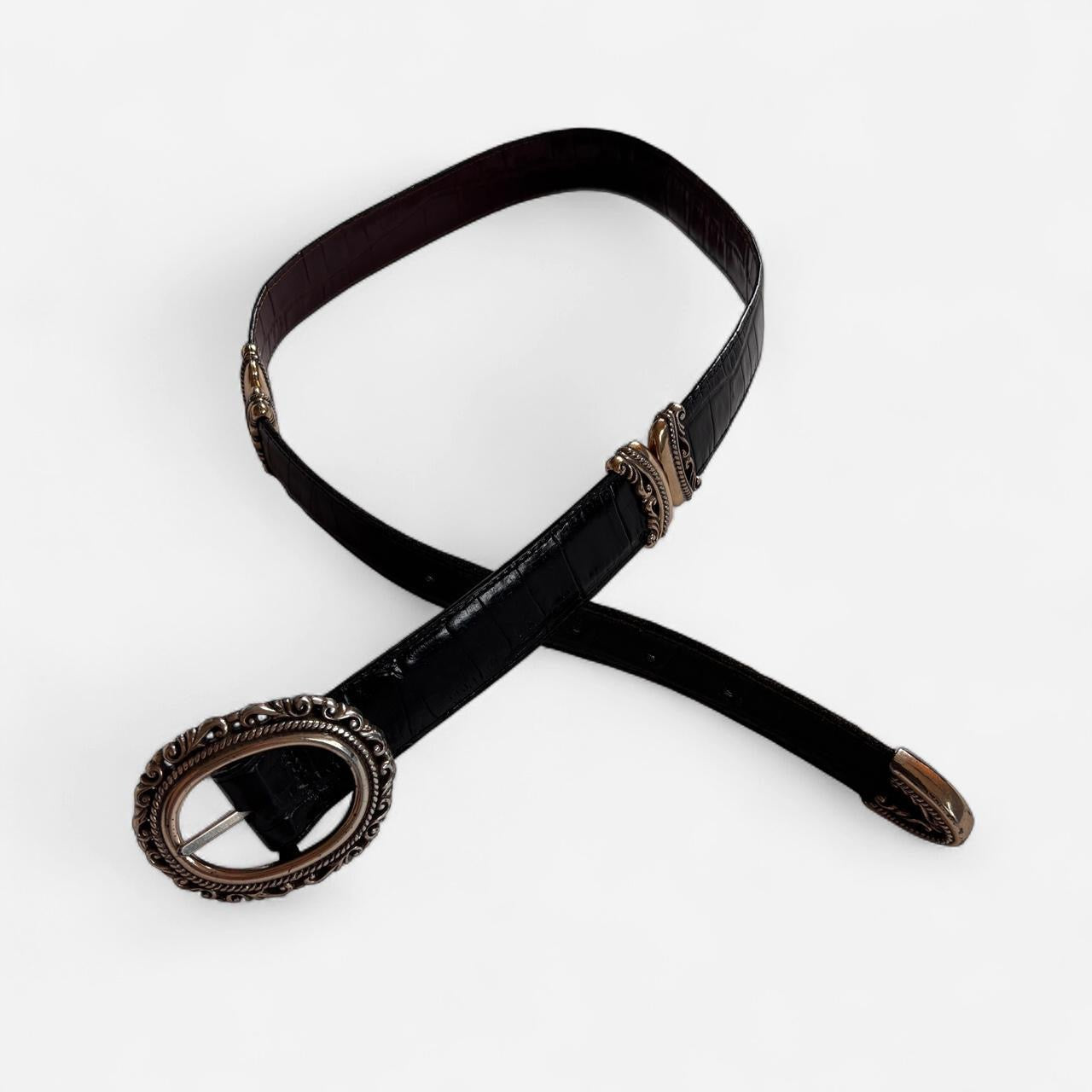 Western Reversible Leather Belt