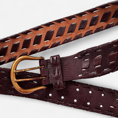 Woven Leather Belt
