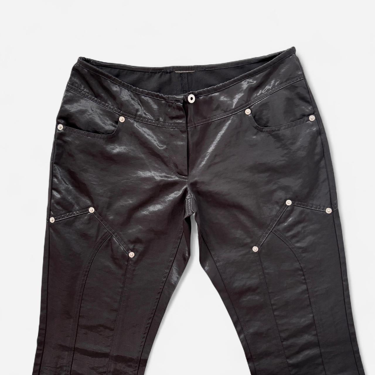 Y2K Low Rise Satin Pants (S)
