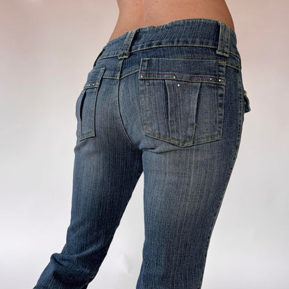 Y2K Embellished Jeans (XS/S)
