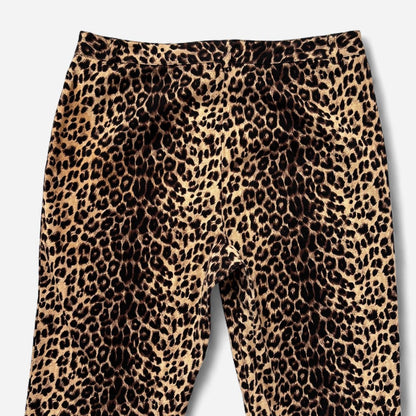 90s Leopard Print Pants (M)