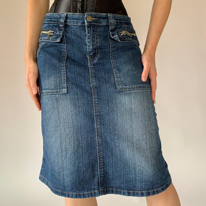 Y2K Denim Midi (M)