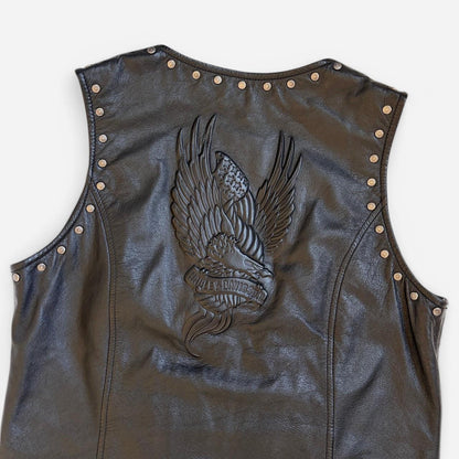 Harley Davidson Studded Leather Vest (S/M)
