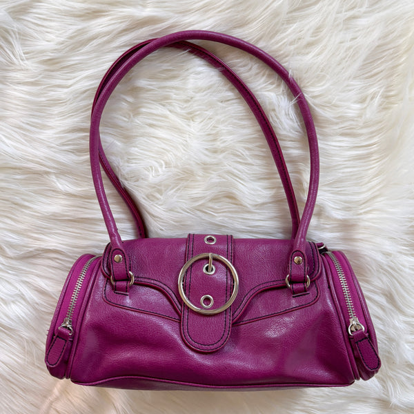 Y2K Magenta Buckle Bag