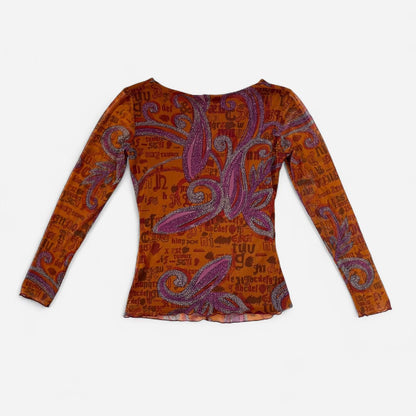 Italian Y2K Mesh Top (L)