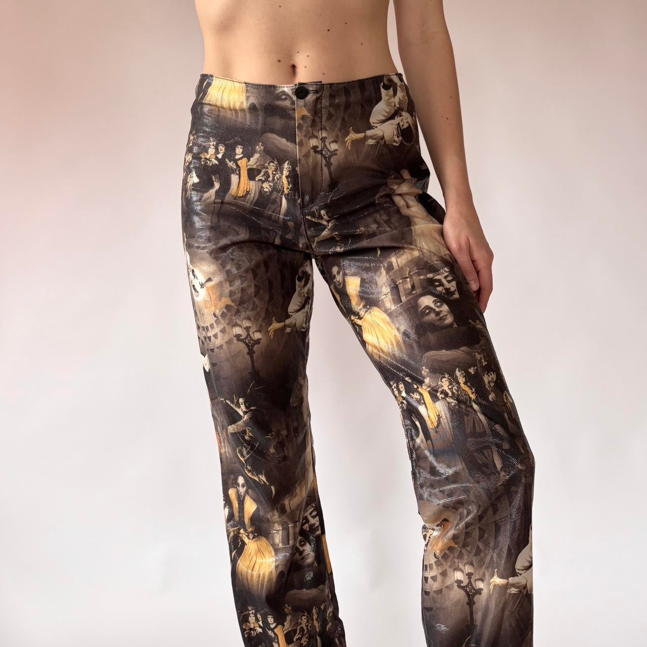 Y2K Novelty Print Pants (M)