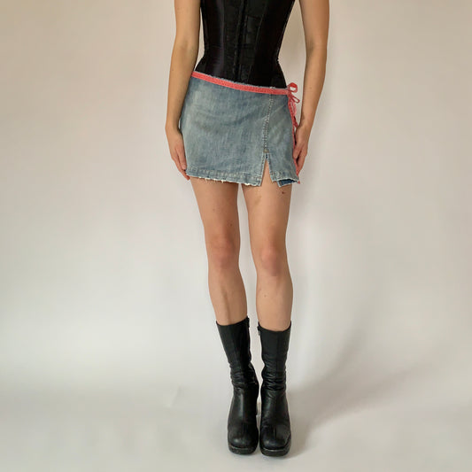 Y2K Denim Wrap Mini (S)