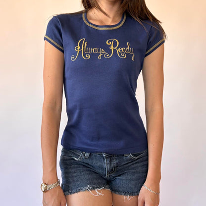 70s Always Ready Baby Tee (S/M)