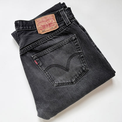 Levi’s Black Wash 501s (L)