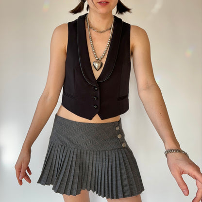 2000s Noir Vest (S)