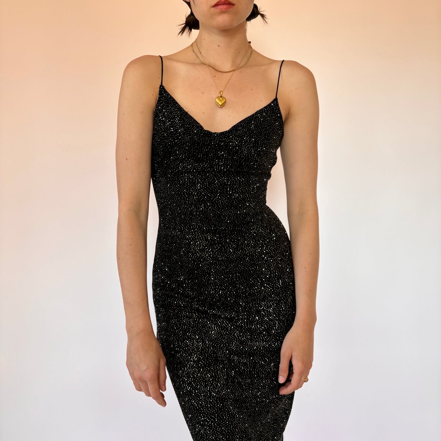 Y2K Glitter Midi Dress (XS/S)