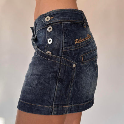 Rebecca Blu Denim Mini Skirt (S)