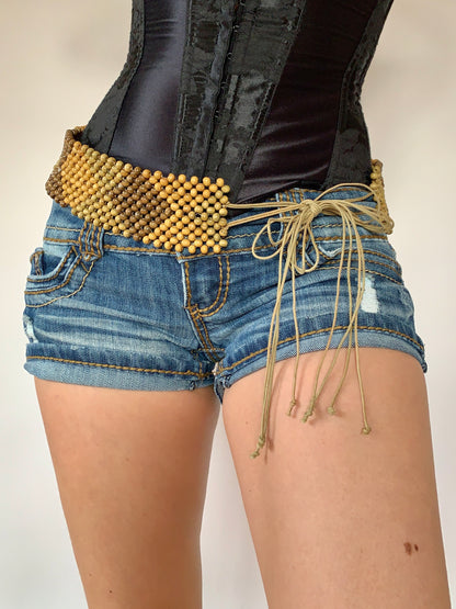 Beaded Boho Belt - S/M