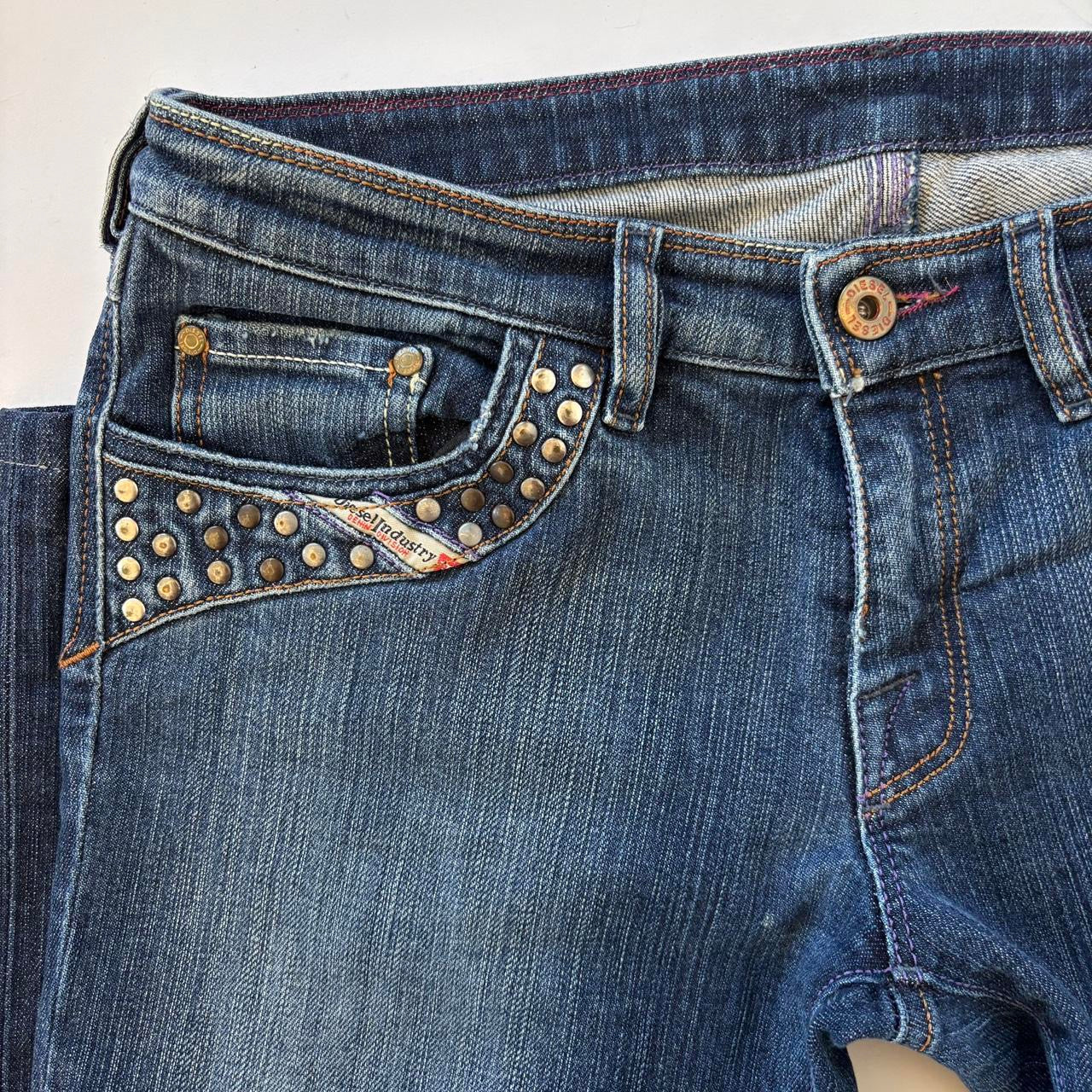 Diesel Studded Low Rise Jeans (S)