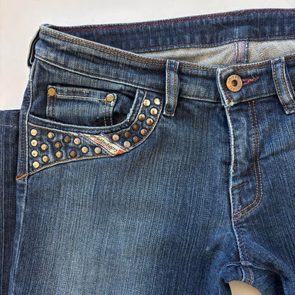 Diesel Studded Low Rise Jeans (S)