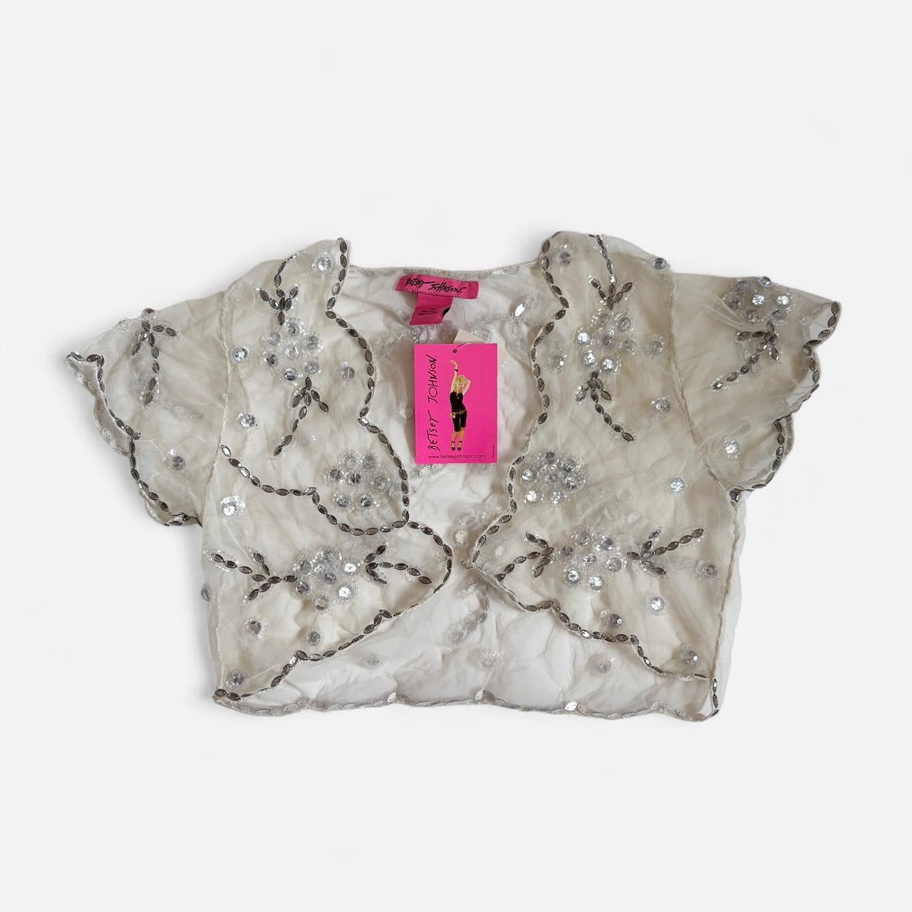 Deadstock Y2K Betsey Johnson Beaded Top (XS/S)