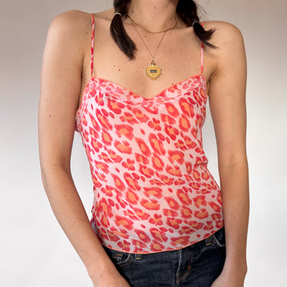 Y2K Pink Leopard Cami (S/M)