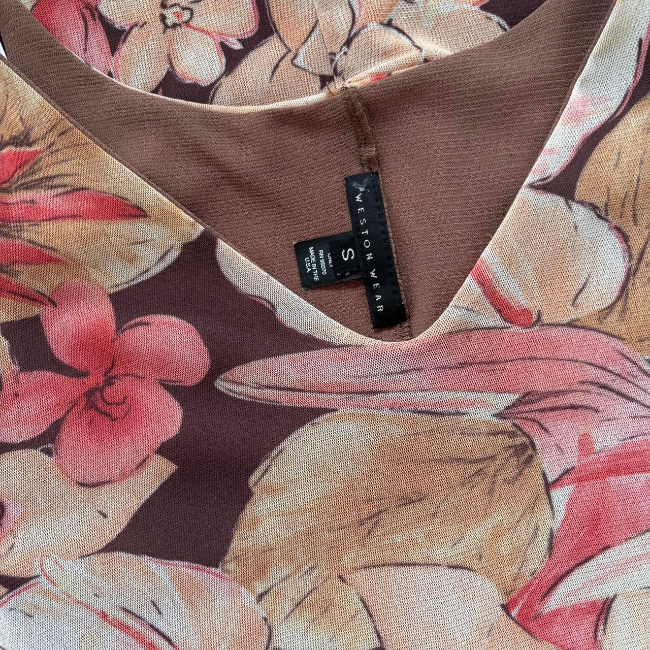 90s Mesh Floral Dress (S)