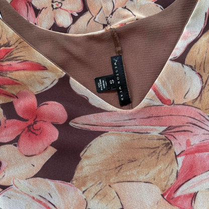 90s Mesh Floral Dress (S)