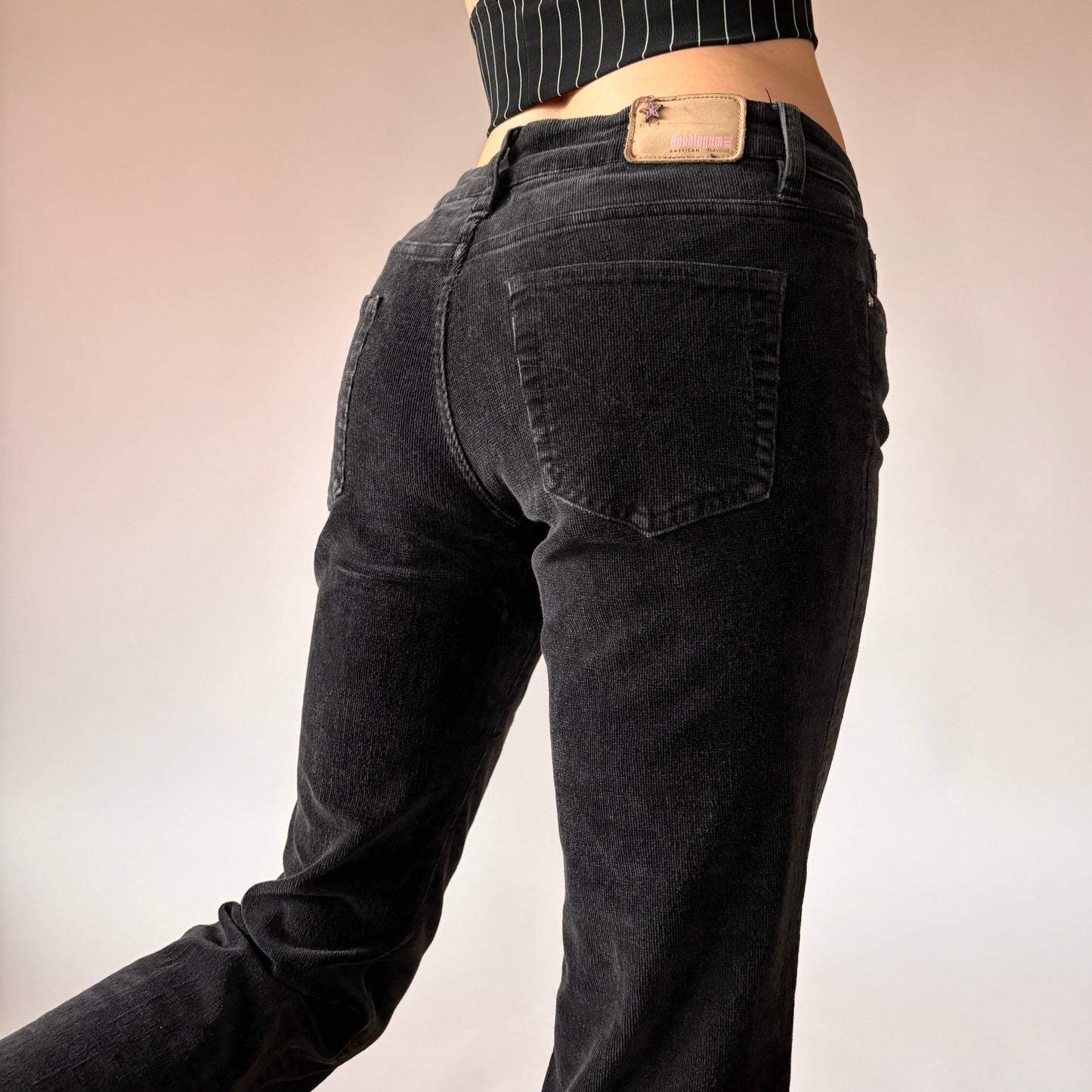 Y2K Bubblegum USA Corduroys (S)