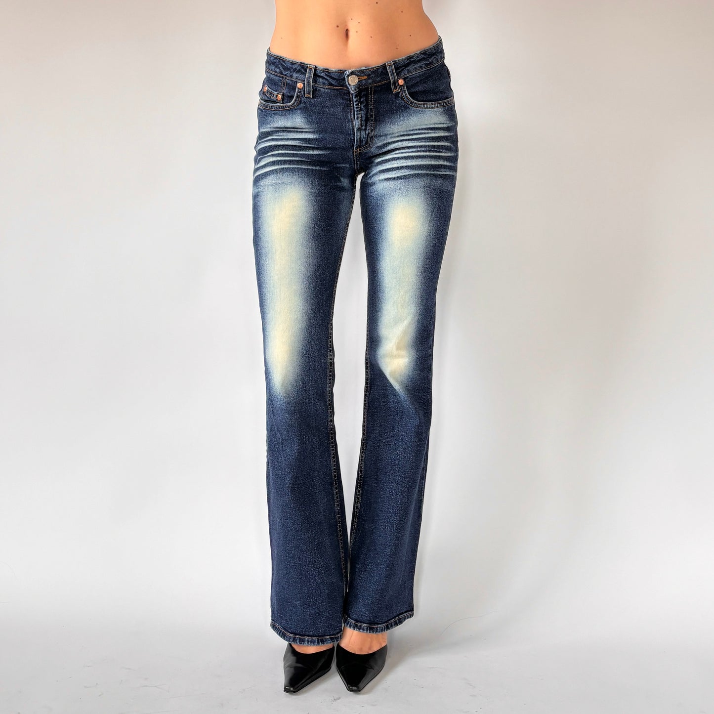 Y2K Airbrush Jeans (XS)