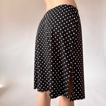 90s Polka Dot Midi Skirt (S/M)