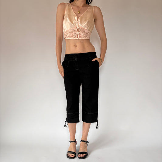 2000s Noir Capris (S)