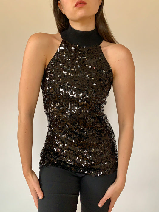 Y2K Sequin Top - Small