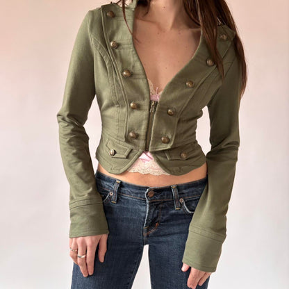 2000s Military Style Jacket (M)