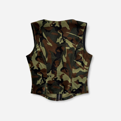 90s Lip Service Fuzzy Camo Top (S/M)