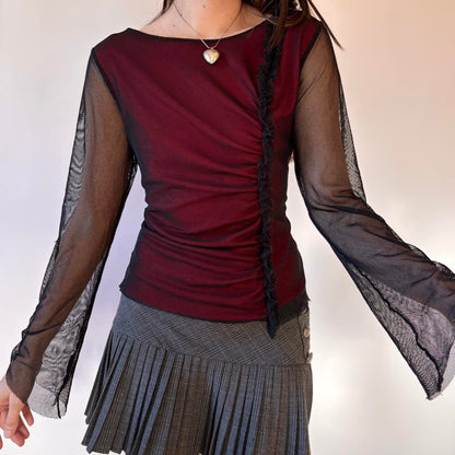 90s Layered Mesh Top (L)