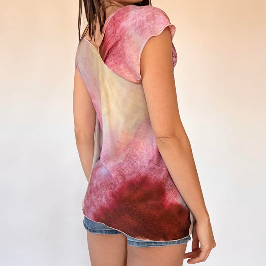 Asymmetrical Watercolor Top (S)