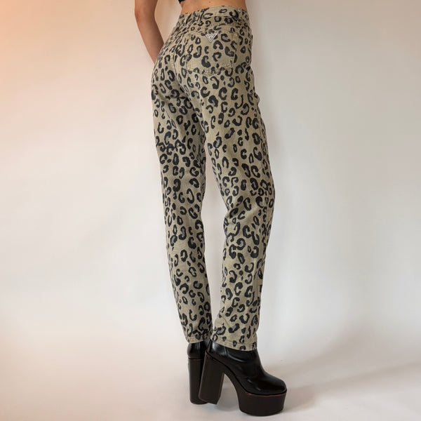 Guess 90s Leopard Jeans (S)