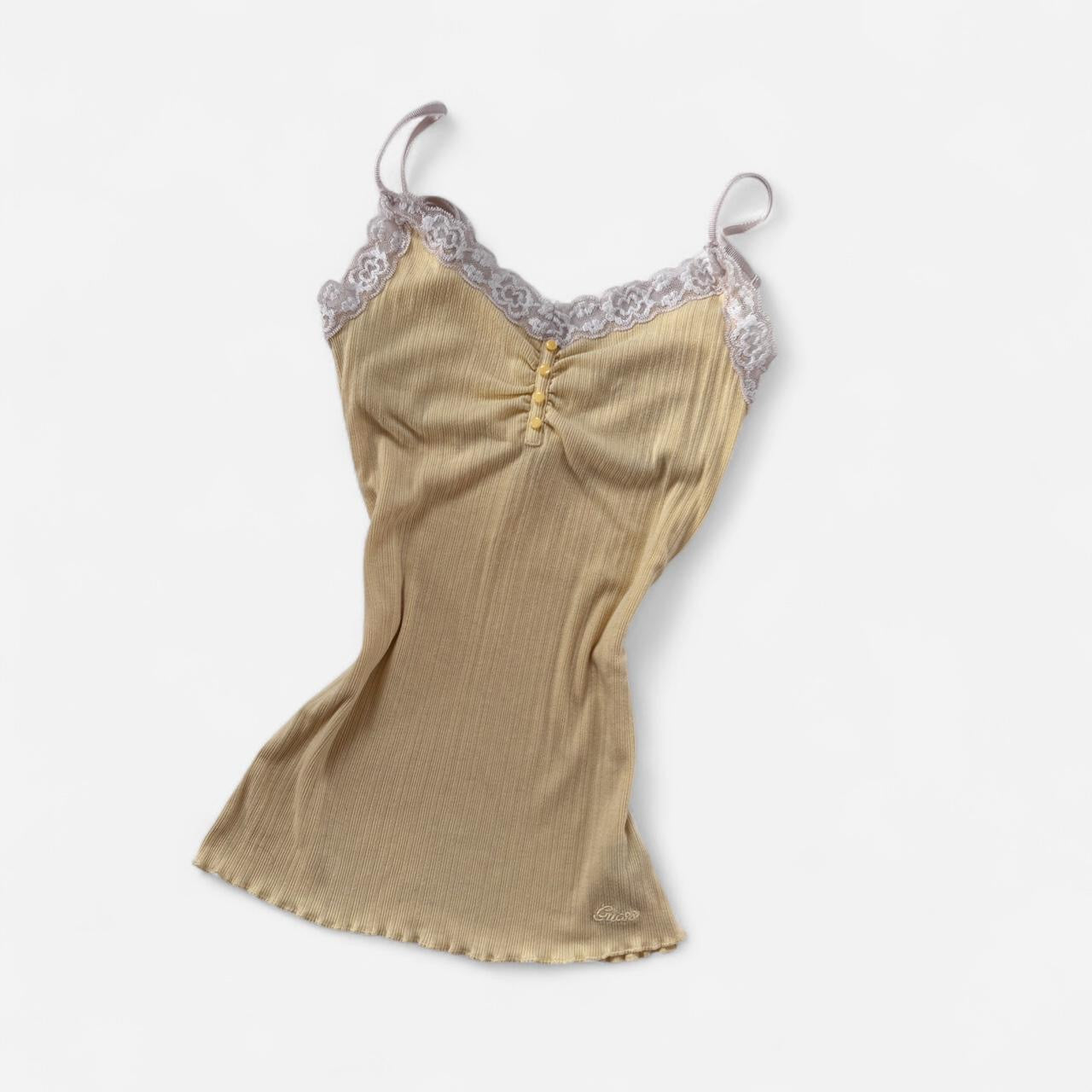 Y2K Guess Lacy Yellow Cami (XS/S)