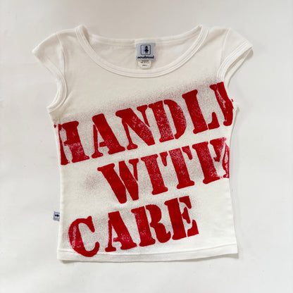 90s Handle With Care Baby Tee (XXS/XS)