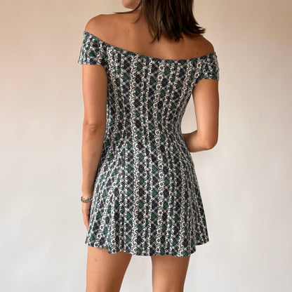 90s Plaid Mini Dress (S)
