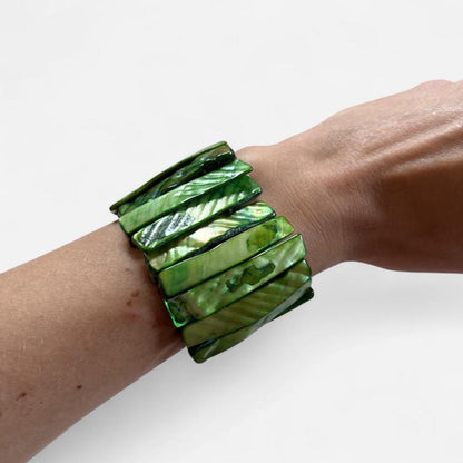Green Mermaid Shell Bracelet