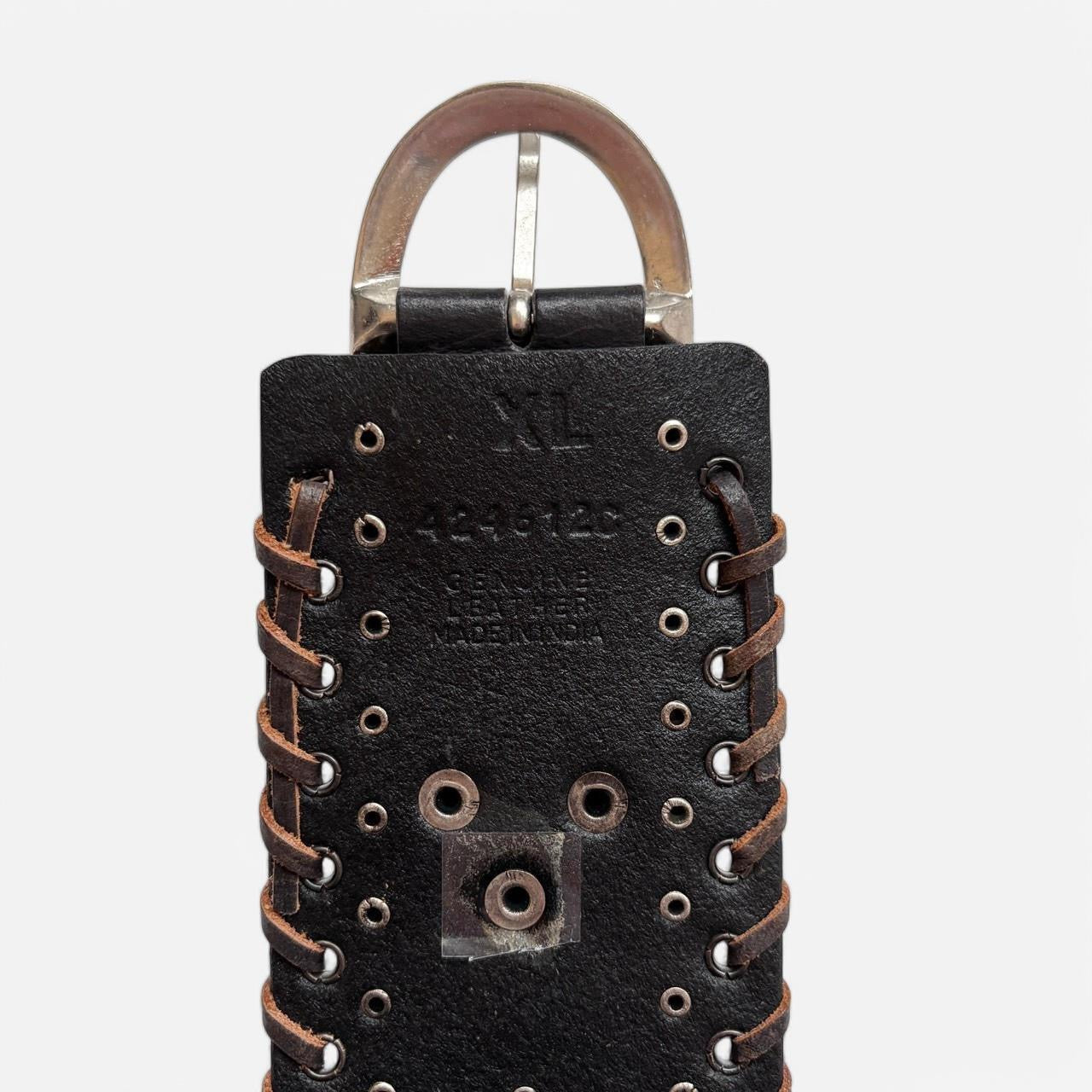 Y2K Chunky Studded Cutout Belt (XL)