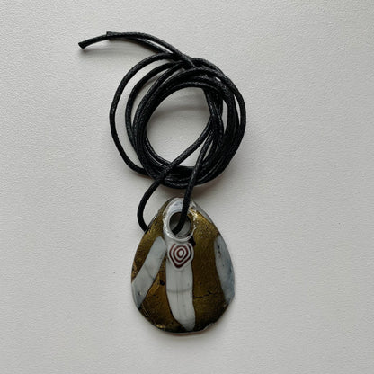 Vintage Glass Pendant Necklace