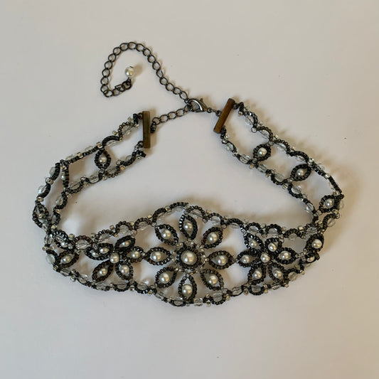 Vintage Beaded Choker