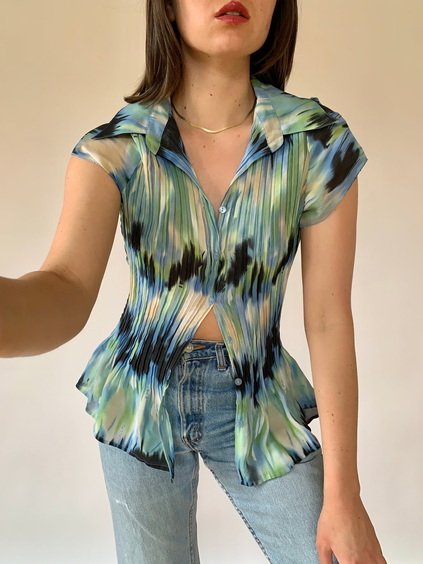 Y2K Northern Lights Blouse