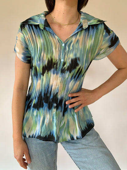 Y2K Northern Lights Blouse