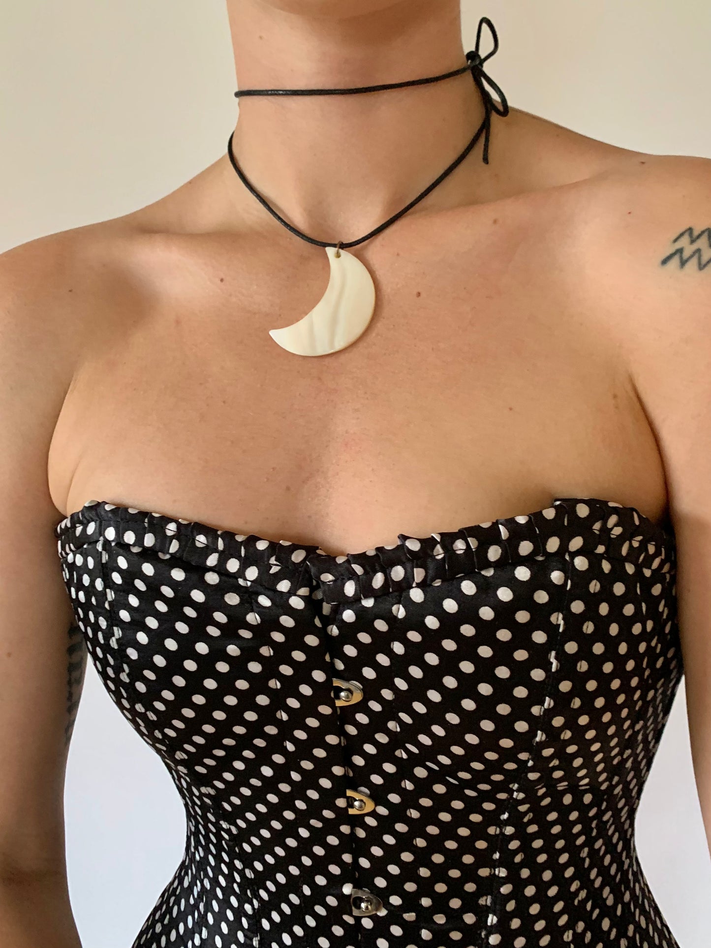 Vintage Crescent Moon Necklace